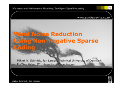 Wind Noise Reduction Using Non