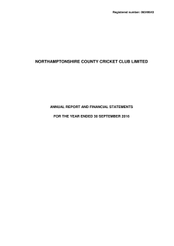 here - Northamptonshire County Cricket Club