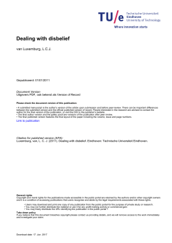Dealing with disbelief