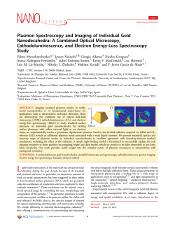 Plasmon Spectroscopy and Imaging of Individual Gold