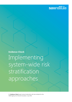Implementing system-wide risk stratification approaches: a review of