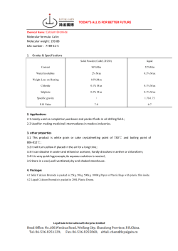 Molecular formula: CaBr2 Molecular weight: 199.88 CAS number