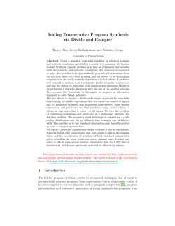 Scaling Enumerative Program Synthesis via Divide and Conquer
