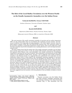 The Role of the Local Hadley Circulation over the Western Pacific on