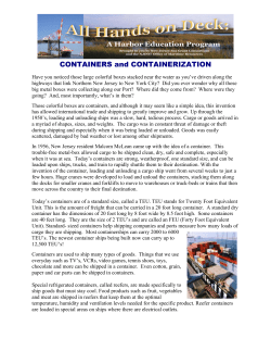 CONTAINERS and CONTAINERIZATION