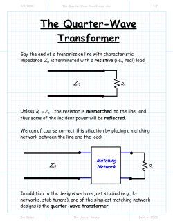 The Quarter-Wave Transformer