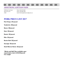 pork price list 2017 - Armstrong Artisan Farm