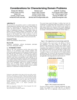 Considerations for Characterizing Domain Problems