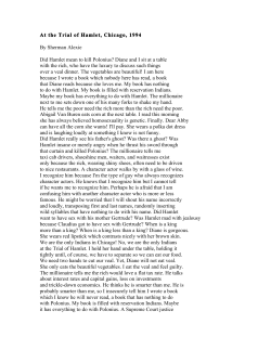 Hamlet poems no Gertrude