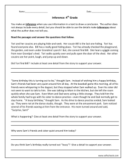 Inference: 4 Grade