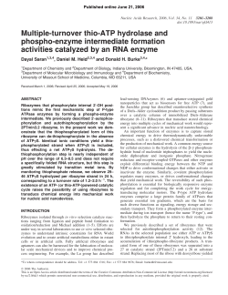 Multiple-turnover thio-ATP hydrolase and phospho