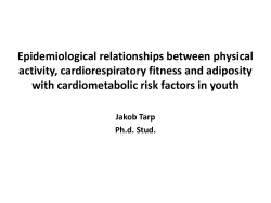 Epidemiological relationships between physical activity