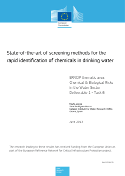 State-of-the-art of screening methods for the rapid identification of