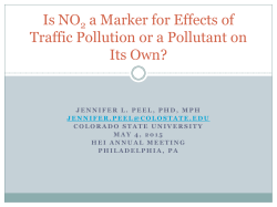 Is NO2 a Marker for Effects of Traffic Pollution or a Pollutant on Its