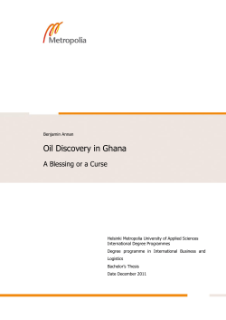 Oil Discovery in Ghana