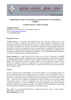 Periurban Areas and Population Density Clustering Model