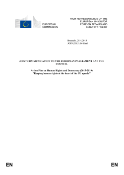 Action Plan on Human Rights and Democracy