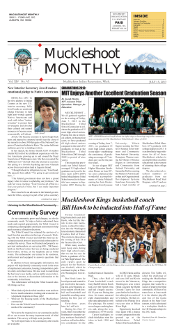 August 2011 A - Muckleshoot Indian Tribe