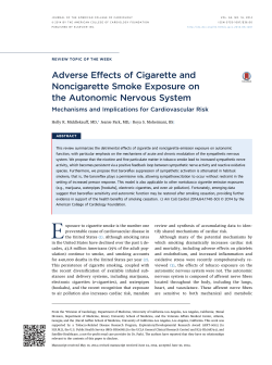 Adverse Effects of Cigarette and Noncigarette Smoke Exposure on