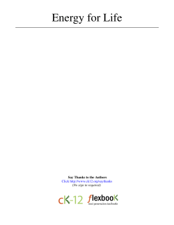 Energy for Life - cloudfront.net