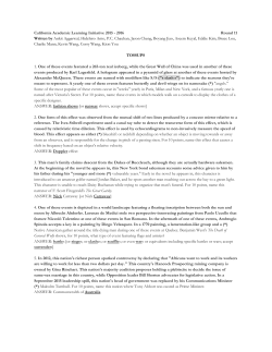 CALI Round 11 - High School Quizbowl Packet Archive