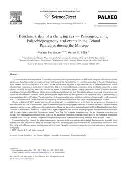 Benchmark data of a changing sea