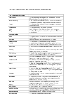 GCSE Graphic Communications Key Words