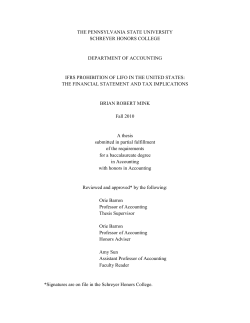 LIFO_IFRS - Penn State University