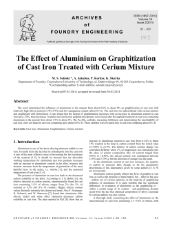 The Effect of Aluminium on Graphitization of Cast Iron Treated with