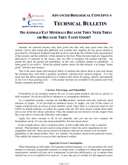 Do Animals Eat Minerals Because They Need Them or Because