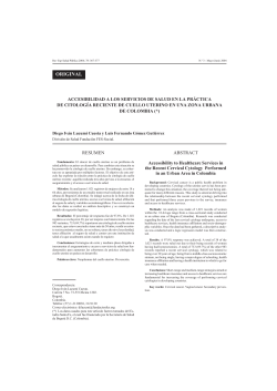 Accessibility to Healthcare Services in the Recent Cervical Cytology