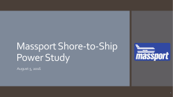Massport Shore-to-Ship Power Study