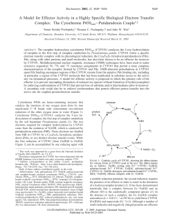 A Model for Effector Activity in a Highly Specific Biological Electron