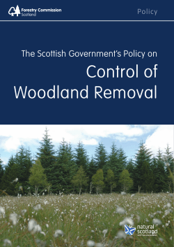 Control of Woodland Removal - Forestry Commission Scotland