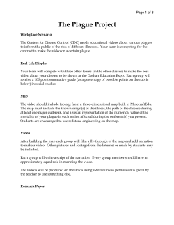 Plague Map Project