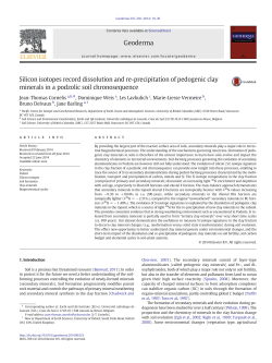 Silicon isotopes record dissolution and re-precipitation of