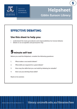 Helpsheet - Library - University of Melbourne