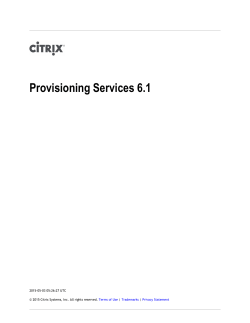 Provisioning Services 6.1