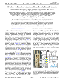 Self-Induced Oscillations in an Optomechanical System Driven by