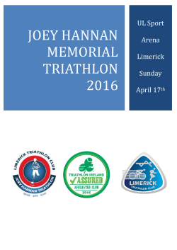 JOEY HANNAN MEMORIAL TRIATHLON