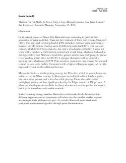 Matthew Yi, &ldquo;X Marks the Box in Parry to Sony, Microsoft Introduces