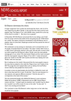 Ed Sheeran dominates the charts