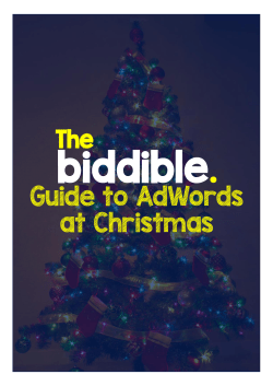 Guide to AdWords at Christmas