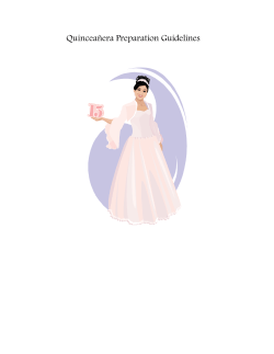Quincea&ntilde;era Preparation Guidelines
