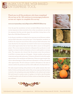 agriculture web based enterprise tool - South Cariboo Agri