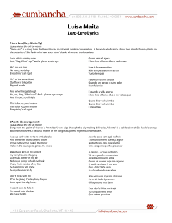 Lu&iacute;sa Maita - Accent Presse