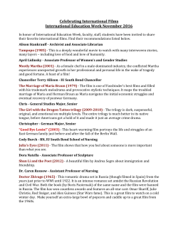 list their favorite international films.