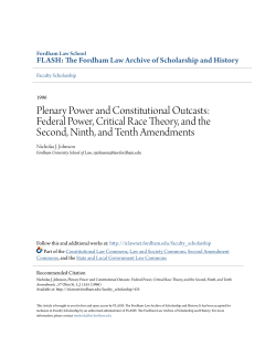 Plenary Power and Constitutional Outcasts