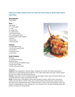 grilled pork chops with au gratin potatoes