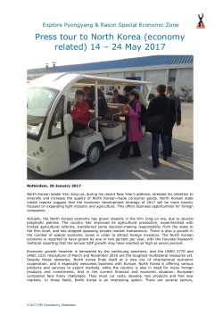 Press tour to North Korea (economy related) 14